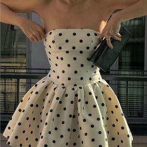 Chic Strapless A-line Mini Dress for Cocktail